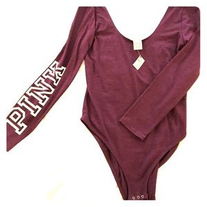NWT Maroon PINK bodysuit